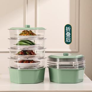 保温菜罩家用多层透气食物罩透明餐桌罩多功能塑料防尘饭罩盖菜罩