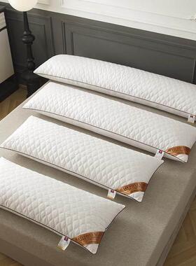 长枕头XFN.情侣夫妻亲子双人长版2米家.5m.8用宿舍长一体大条枕芯