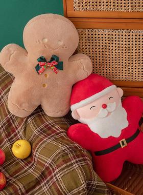 可爱圣诞节礼物沙装饰圣诞圣诞人客厅发靠垫床上卧树室靠RBA枕老