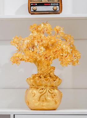 乔迁新居礼品摆件高档创轻金年年有余鱼客厅奢电YZ888视意柜装饰