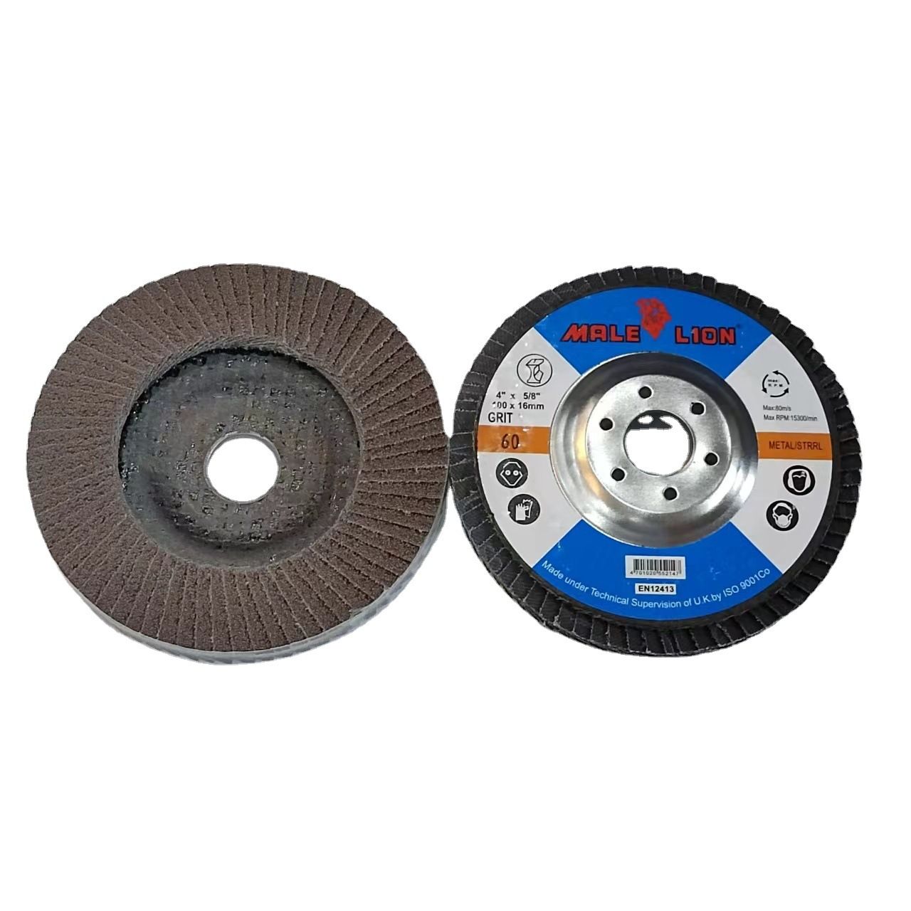 角磨机大功率专用72页4寸加厚砂布轮金属去锈煅烧刚玉打磨抛光片