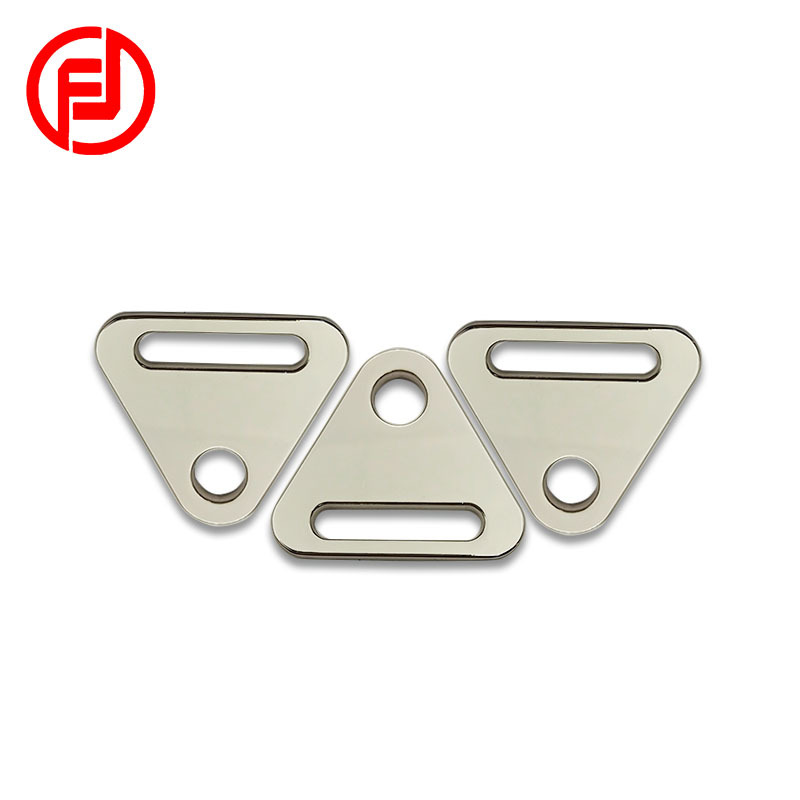 新款锌合金三角扣金属宠物箱包五金配件A字片三角片厂家直销