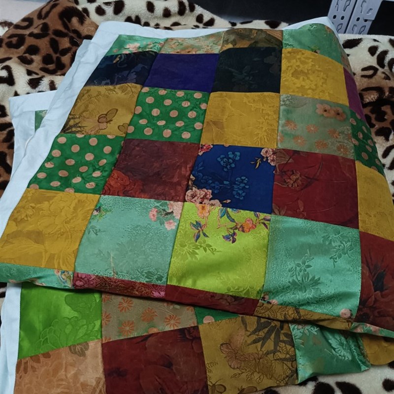 定做香云纱百家被l布料婴儿diy材料包手工拼布被子百家布布头拼接