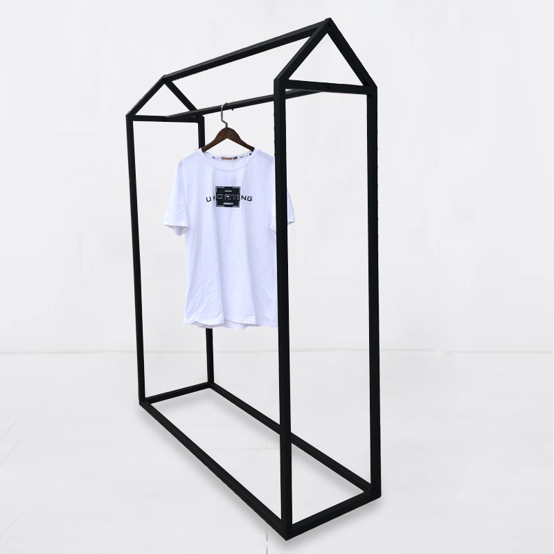 卧室阳台a晾晒衣架衣帽架服装展示架落地式服装衣架货架简约陈列