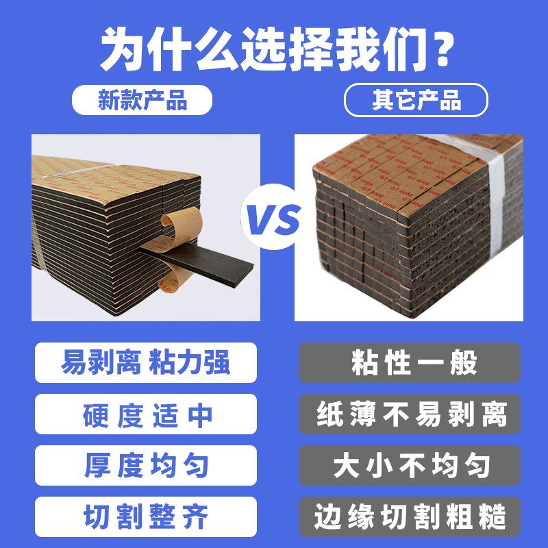 国标幕墙双面胶条中空玻璃门窗固A定粘胶条阳光房填缝黑色双面胶
