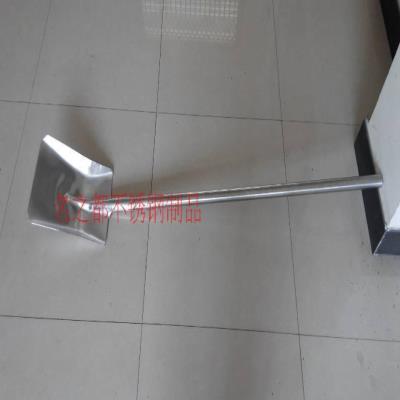 40不锈钢方头锹 带柄不锈p钢锹 铲 掀 耐G.蚀洋锹 300*245*1腐5