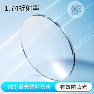 康耐特防蓝光1.74折射率镜片丹阳市厂家直销