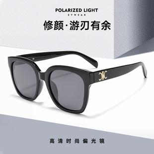 凯旋门同款墨镜女款2025新款圆形高级感复古防晒圆脸