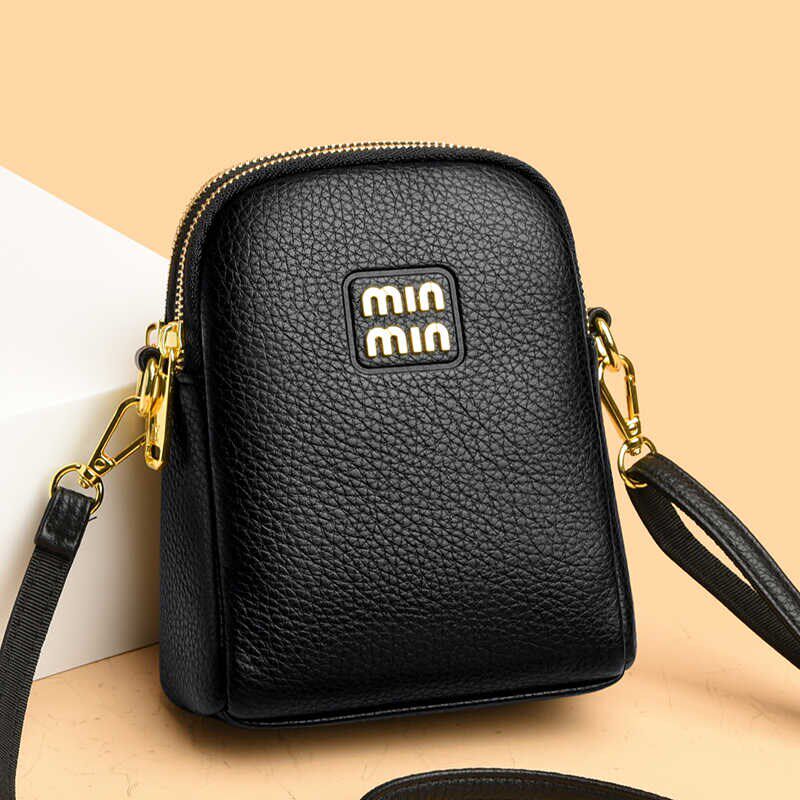 轻便小挎包手机包女斜挎2024新款帆布夏季女士Q牛津布单肩三层简