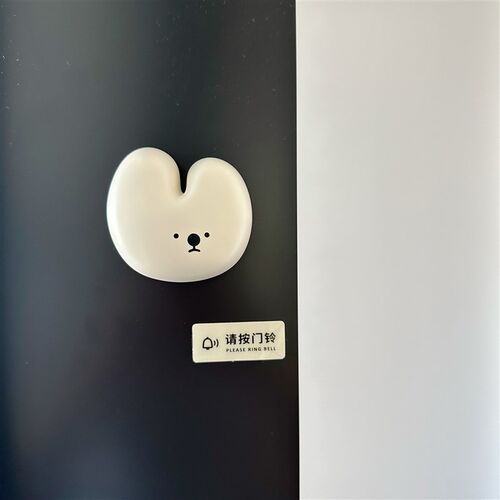 ins卡通兔兔款家用无线远距y离门铃入户提醒呼叫器大音量乔迁礼物