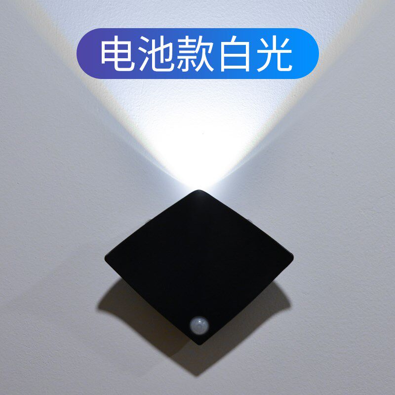 门牌感应灯氛围灯k门牌号装饰灯门牌射灯照明灯智能感应小夜灯壁