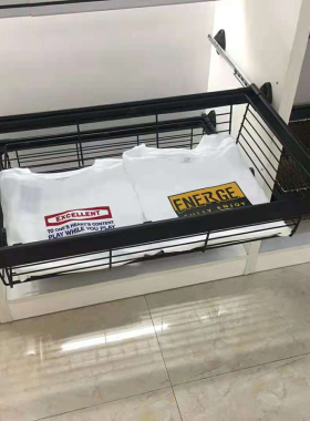 衣柜黑色拉篮抽屉式衣帽间衣橱内置伸缩裤L架家用柜子收纳架储物