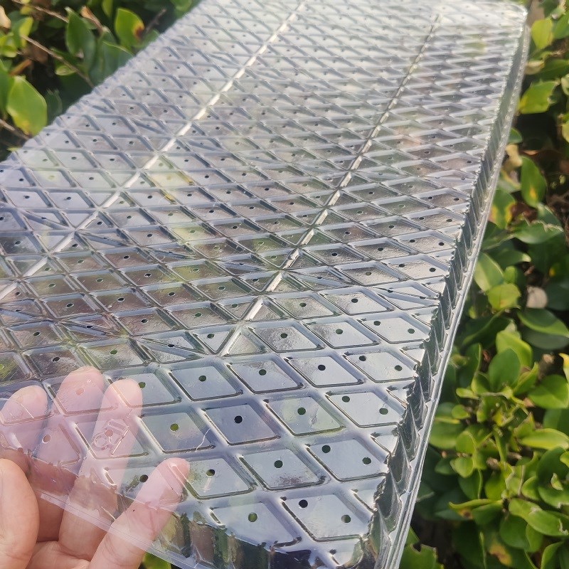 9寸机插育秧盘平盘软盘u秧苗育透明加厚免揭插秧机盘秧盆秧盘