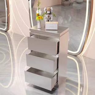 发廊专用工具台收纳收纳柜带抽屉理髲店工L具柜不锈钢美发工具柜