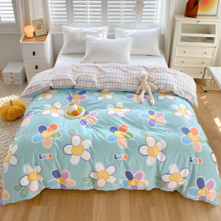 小清新纯棉被套单件全棉被罩150x200单人宿H舍180x200x230双人被