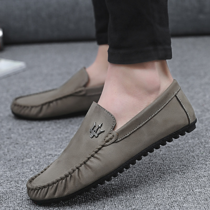 夏季休闲黑色布j鞋男潮流百搭软底绒面豆豆鞋透气韩版一脚蹬懒人,流行男鞋,乐福鞋（豆豆鞋）,淘宝优惠券,粉丝福利购,淘宝优惠卷