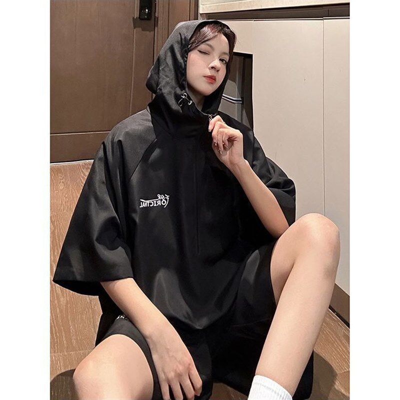 夏季新款300斤大码套装女薄款宽E松显瘦跑步潮流休闲运动两件套