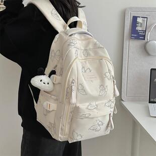 新品书包女2025新款初中生学生专用双肩包高中大学生通勤休闲旅行