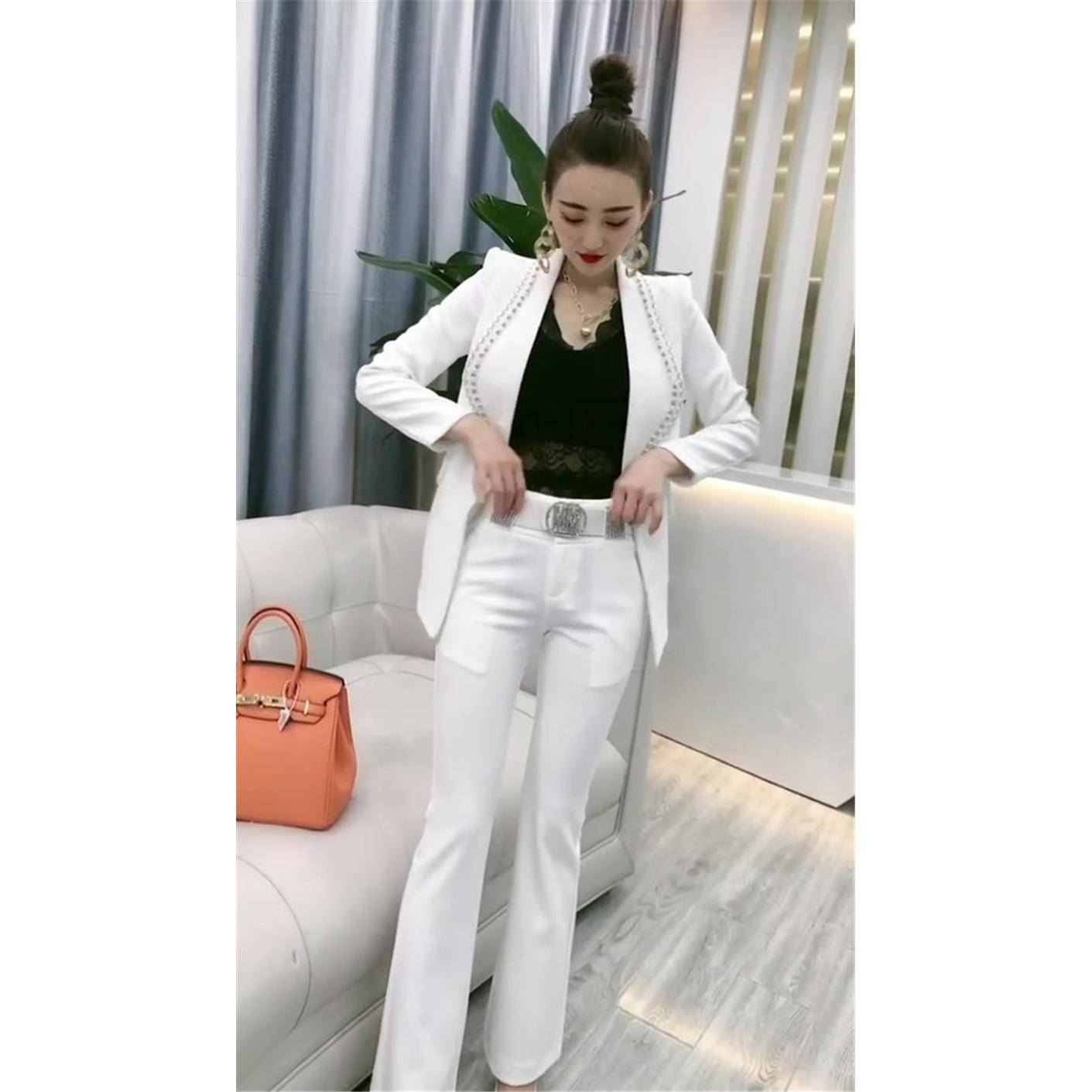 新品网红同款喇叭裤女长裤2026年春季新款学生微喇裤韩版显瘦休闲