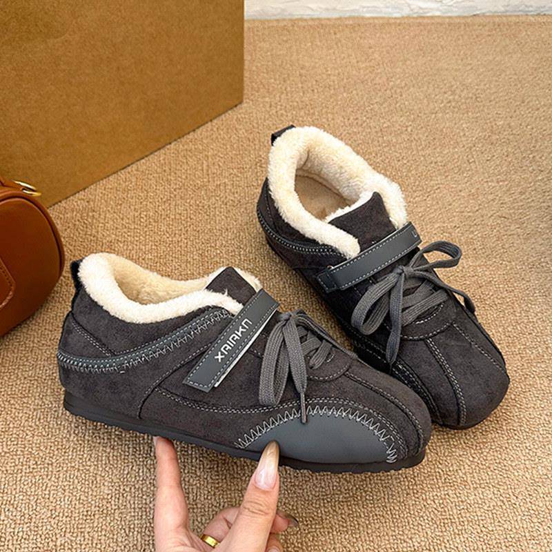 新品61oniiii"韩女战靴"绒面高筒靴女秋季2026新款绒面低粗跟马