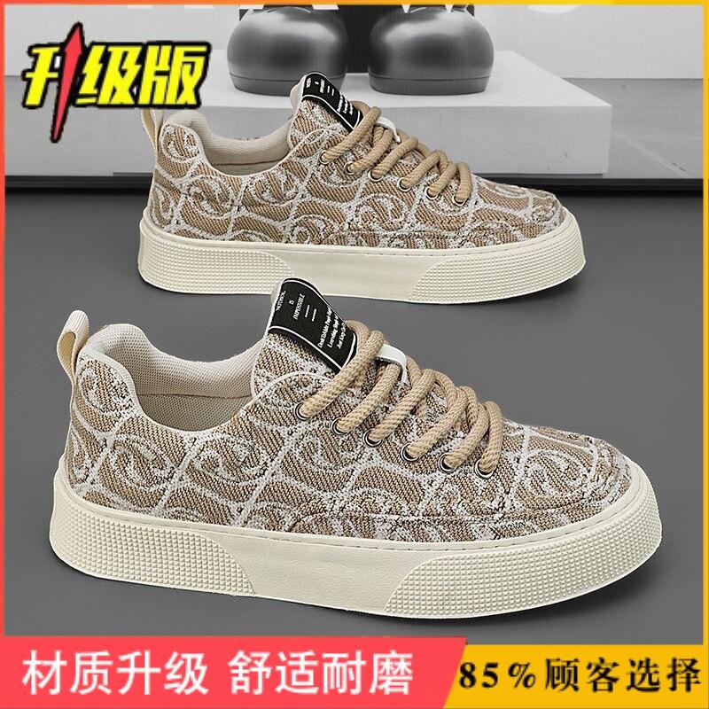新品红色帆布男鞋春夏季20