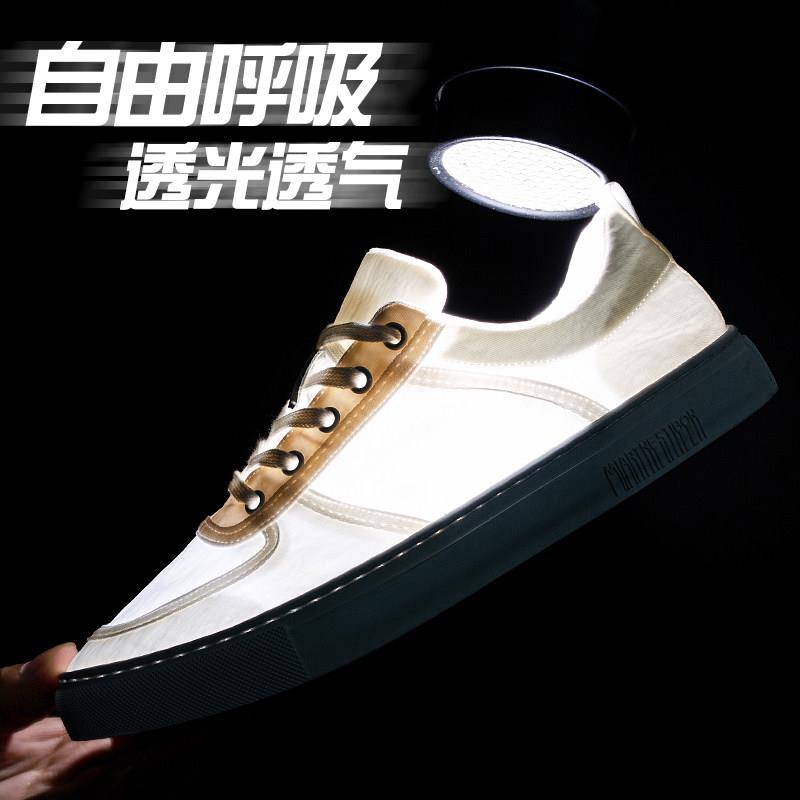 新品夏季白色帆布鞋男款百搭软底休闲小白鞋平底薄款男鞋夏天布鞋