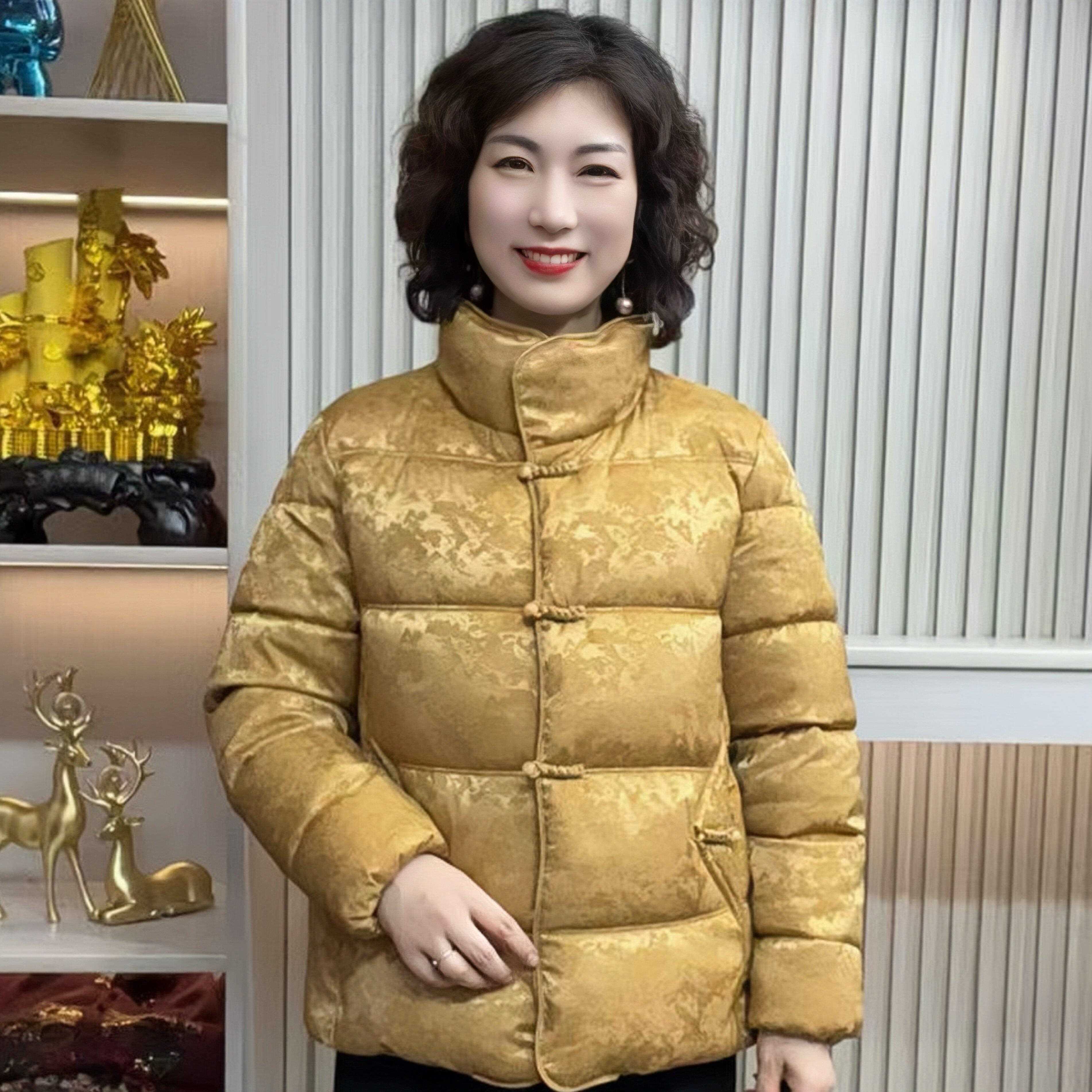 新品中老年人女装棉袄妈妈冬装外套2026新款棉服短款加厚保暖洋气