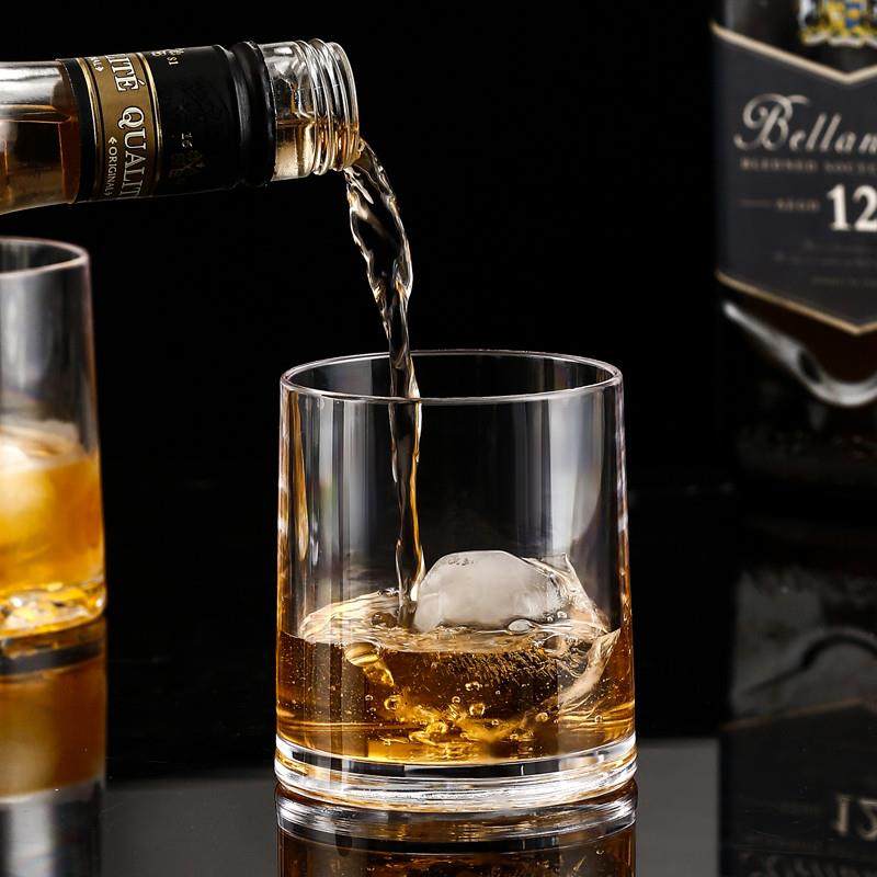 新品威士忌酒杯亚克力家用啤酒杯高端欧式网红创意洋酒杯冰球杯子