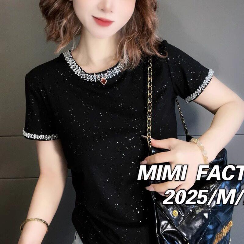 新品胖MM大码女装短袖T恤上衣2026新款爆款韩系chic别致圆领正肩