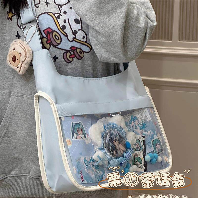 新品卡通动漫痛包轻便日系二次元风漫展单肩包学生党大容量斜挎包