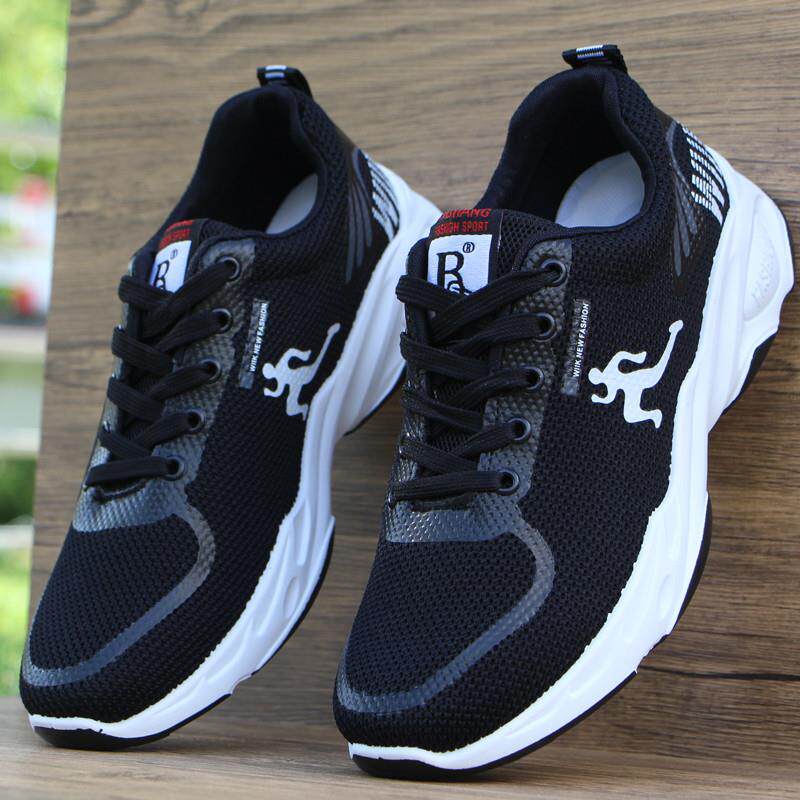 新品防臭男鞋夏季透气网鞋休闲鞋男士运动鞋内增高鞋6cm学生潮鞋