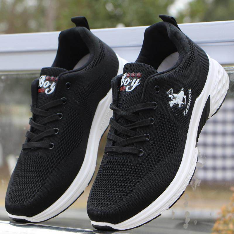 新品防臭男鞋春秋季新款男士运动鞋网面透气休闲鞋防滑跑步鞋子男