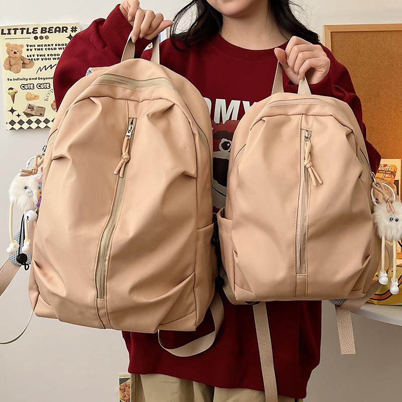 新品小号双肩包男款式校园书包女大学生小众设计感小型背包初中高