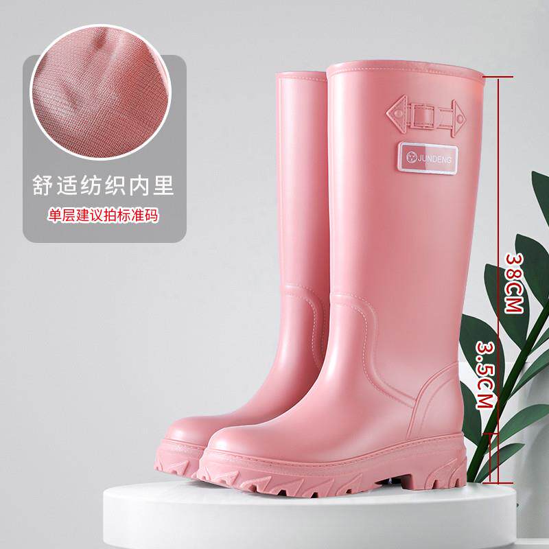新品水鞋女士防水防滑厚底