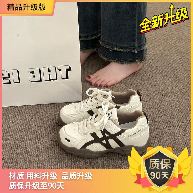 新品复古休闲平底乐福鞋懒人一脚蹬保暖加绒豆豆鞋女秋冬博肯棉鞋