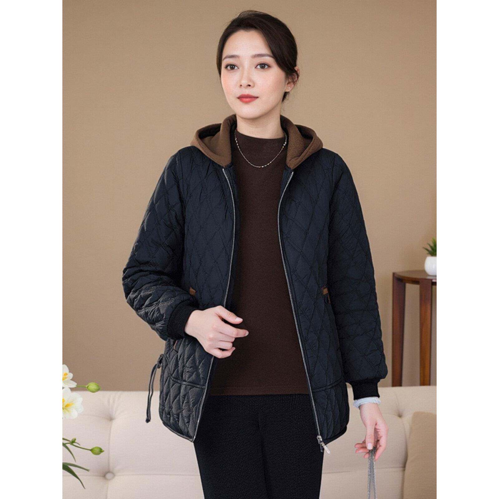 新品中老年女装棉袄妈妈棉服2026新款秋冬装外套加绒加厚时尚洋气