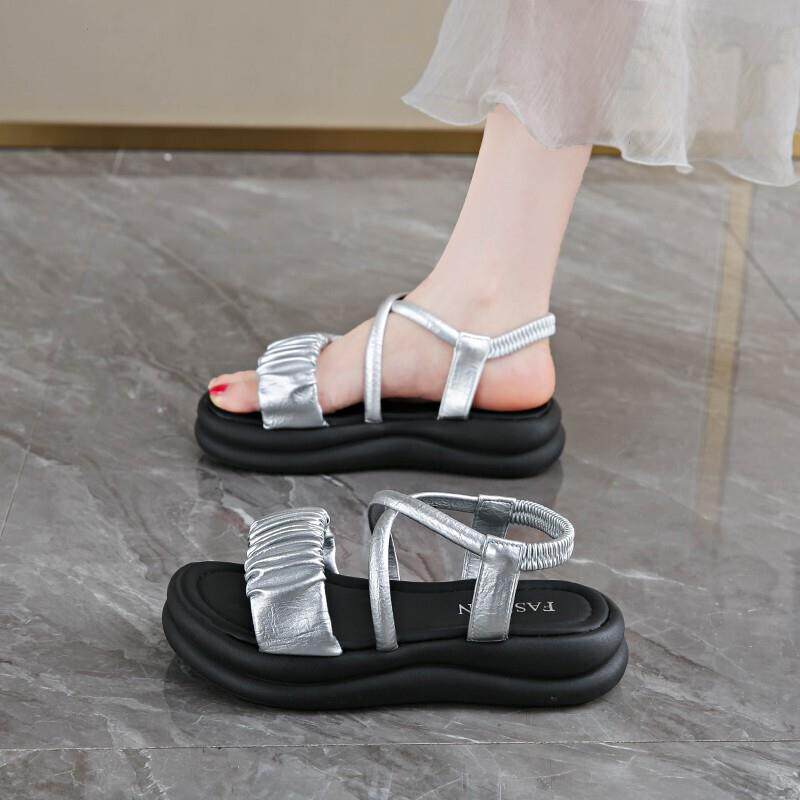 新品仙女风罗马凉鞋女夏季