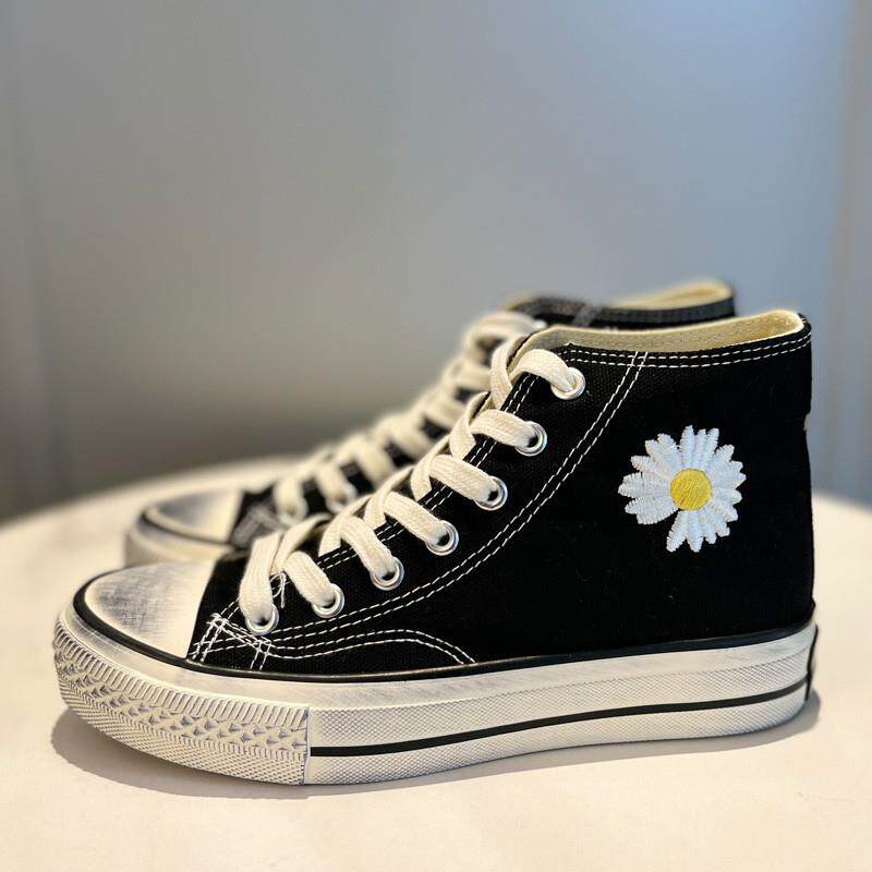 新品2026夏季新款大头厚底帆布鞋百搭春款小白鞋女学生韩版丑萌板