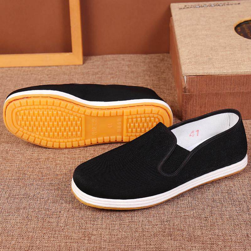 新品老北京布鞋男千层橡胶底男女款布鞋春夏季防滑耐磨透气休闲爸