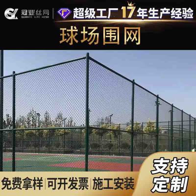 体育场护栏网 运动场围栏网 勾花网围栏 球场围网