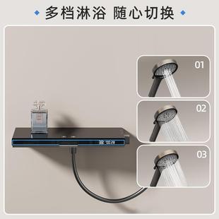 全铜无顶喷淋浴花洒 酒店工程小户型简易花洒套装 空气增压模式