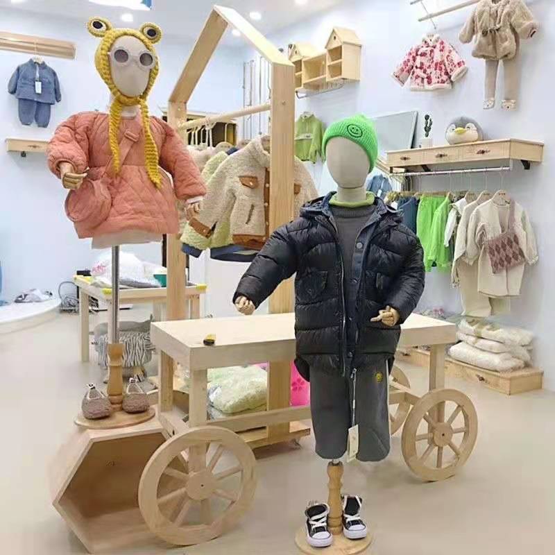 儿童模特人偶人台小孩女童服装童装店橱窗道具童装模特展示架全身