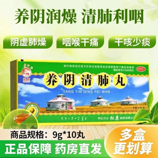 松鹿养阴清肺丸9g*10丸养阴润燥清肺利咽喉干痛干咳少痰阴虚肺燥