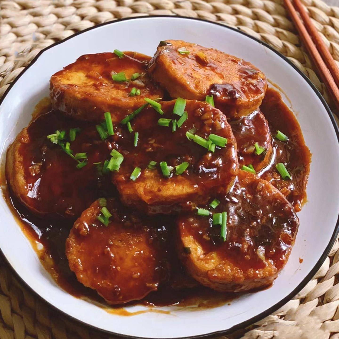 新品蜜汁素鸡商用半成品豆制品油炸豆腐片佛家寺院用素食大豆蛋白