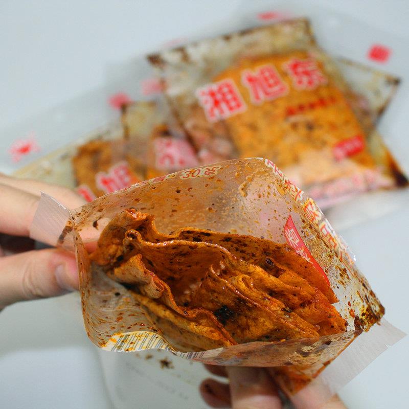 湘旭东麻辣片湖南娄底特产儿时怀旧辣条香辣面筋网红零食小吃30克