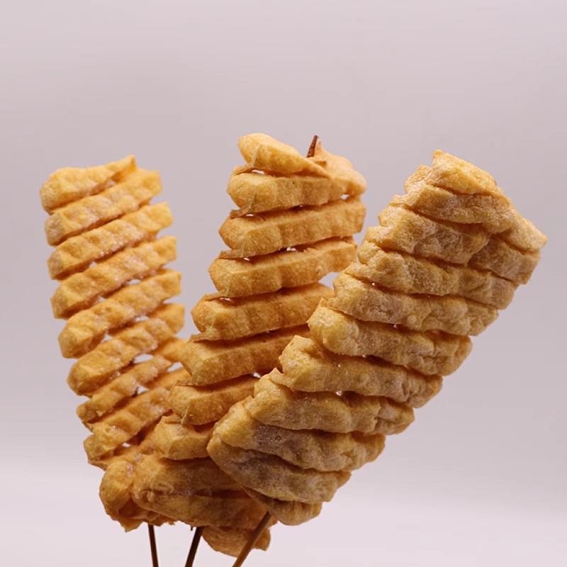新品烧烤豆腐串商用兰花干豆制品鸡汁豆串关东煮油炸烧烤食材油豆