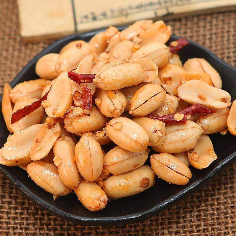 酒鬼花生酥花生米零食麻辣花生米散装熟油炸特产香辣花生2斤装