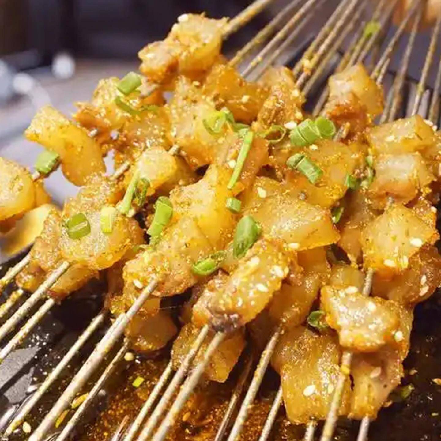 新品手工钢签黄金牛蹄筋串商用烧烤油炸食材牛杂纯牛筋牛蹄牛肉牛