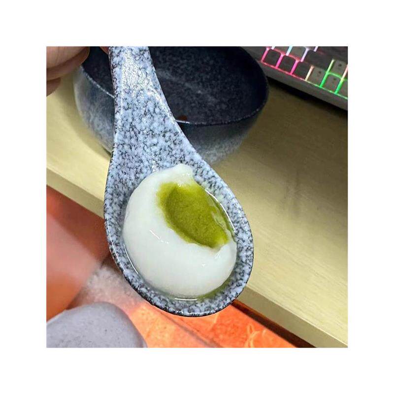 光明鲜奶龙井茶汤圆黑芝
