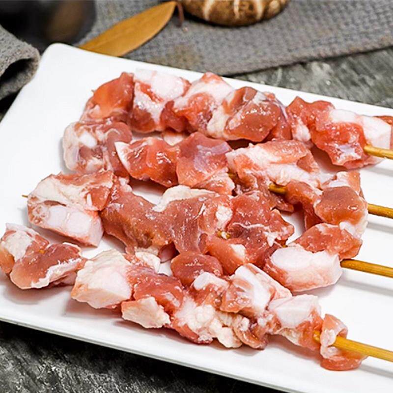 新品新鲜蜜汁排骨串商用半成品烧烤油炸铁板食材烤肉串猪肋排带骨
